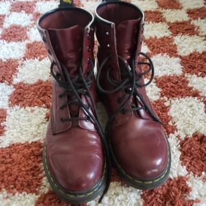 Classic cherry red dr martens size 8